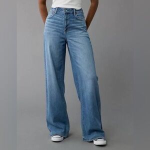 AE Dreamy Drape Stretch Super High Waisted Baggy Wide Legs TALL